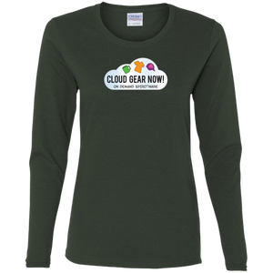 G540L Gildan Ladies' Cotton LS T-Shirt