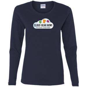 G540L Gildan Ladies' Cotton LS T-Shirt