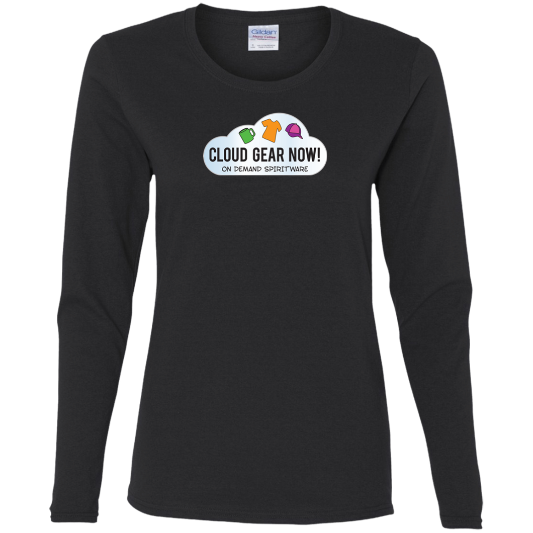 G540L Gildan Ladies' Cotton LS T-Shirt