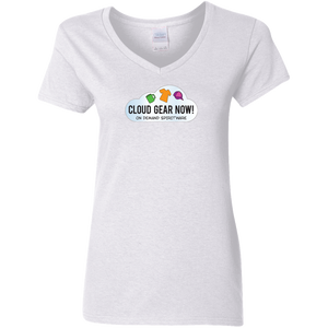 G500VL Gildan Ladies' 5.3 oz. V-Neck T-Shirt