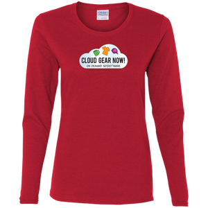 G540L Gildan Ladies' Cotton LS T-Shirt